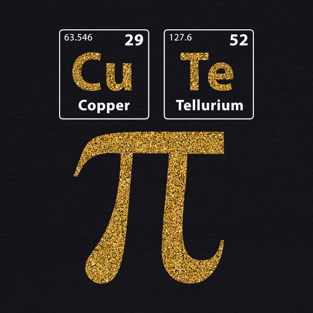 Cutie Math pi & Periodic table Nerd Geek Chemist T-shirt by tmuzaa